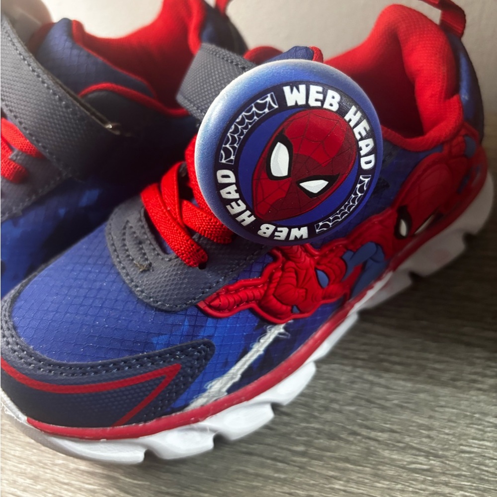Kids Spider lighting Hero Athletic Sneakers - Blue/Red